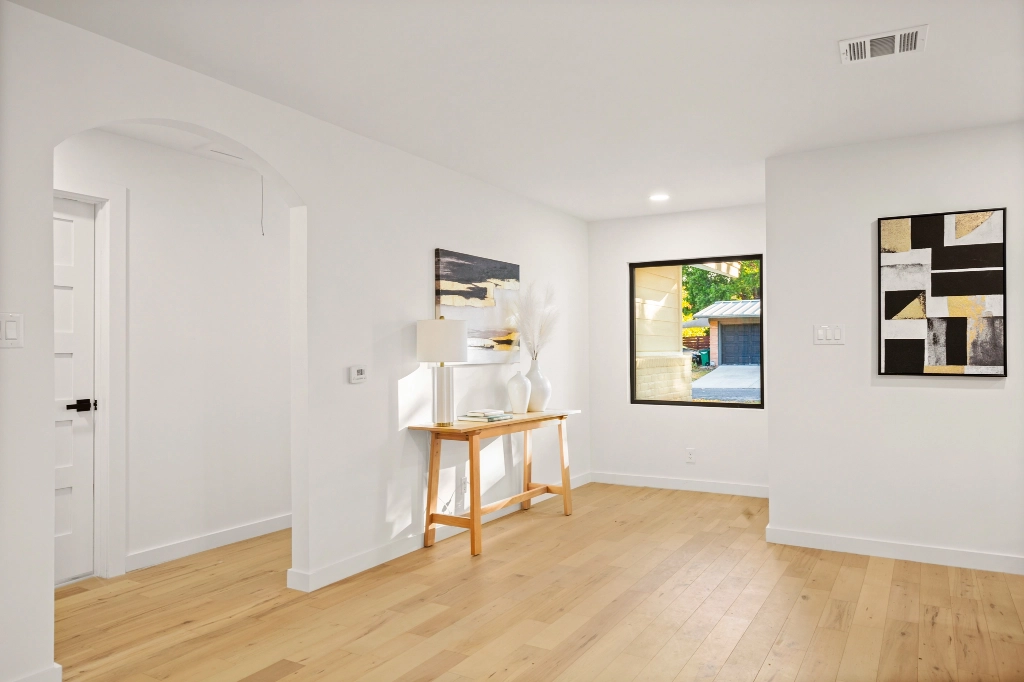 Entry way of home interior view.